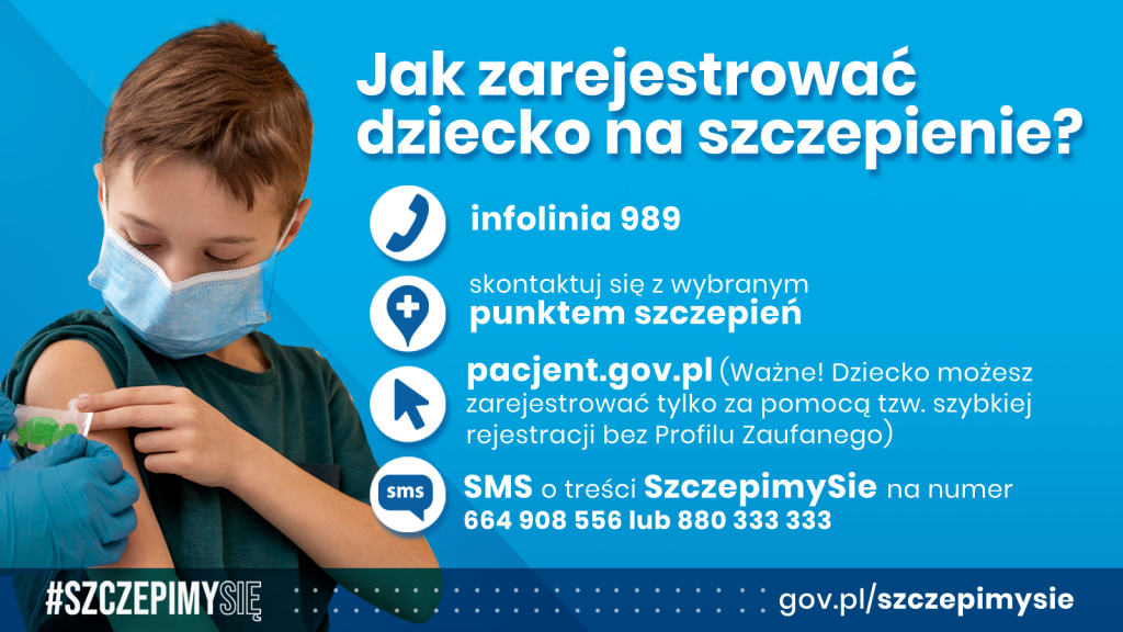 Państwowy Powiatowy Inspektor Sanitarny w Rzeszowie zachęca do szczepienia dzieci w wieku 5-11 lat